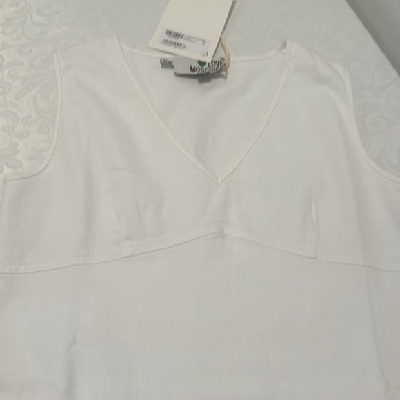 Love Moschino Sleeveless White Denim Dress - Picture 7 of 12